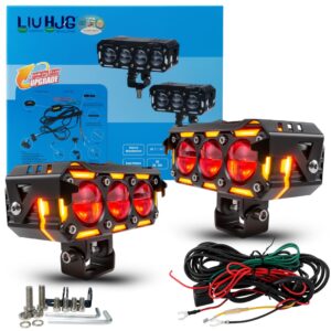 LIU HJG Dual Cut Lens 3 Lens LED Fog Light With Wiring Kit