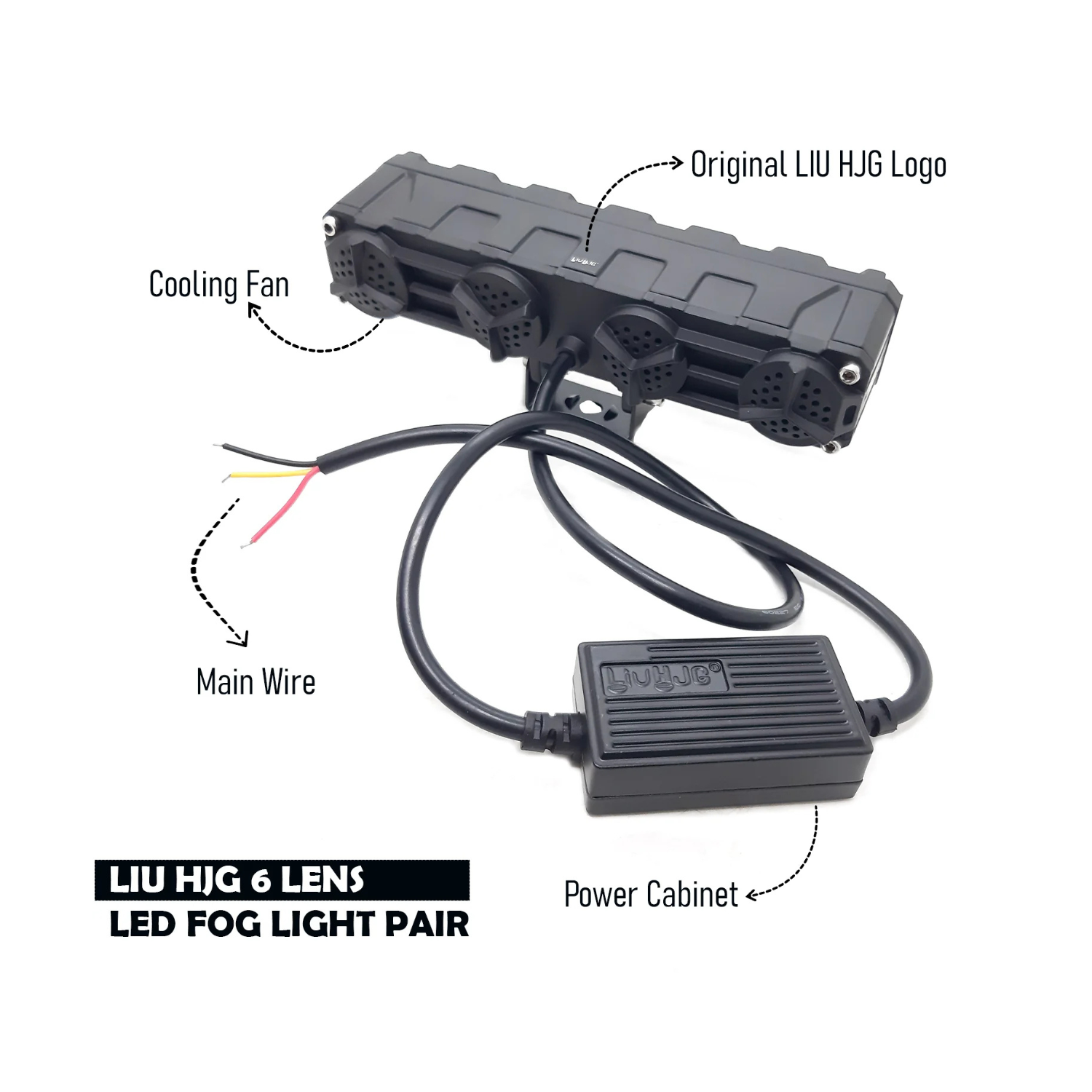 liu hjg s50 6 lens auxiliary fog lights 180w with driver module – pair liu hjg s50 6 lens auxiliary fog lights 180w with driver module – pair