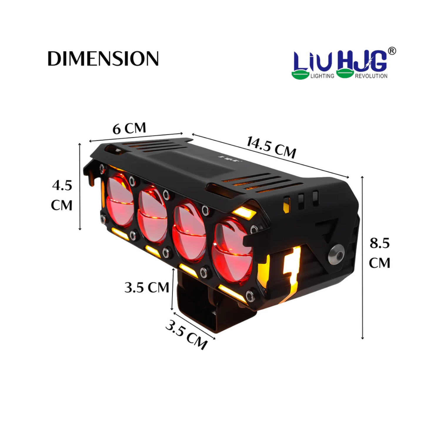 liu hjg 4 lens led fog light with amber drl & red devil eye liu hjg 4 lens led fog light with amber drl & red devil eye