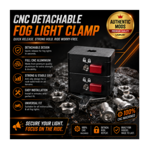 LIU HJG detachable fog light clamp for bike with quick release lock