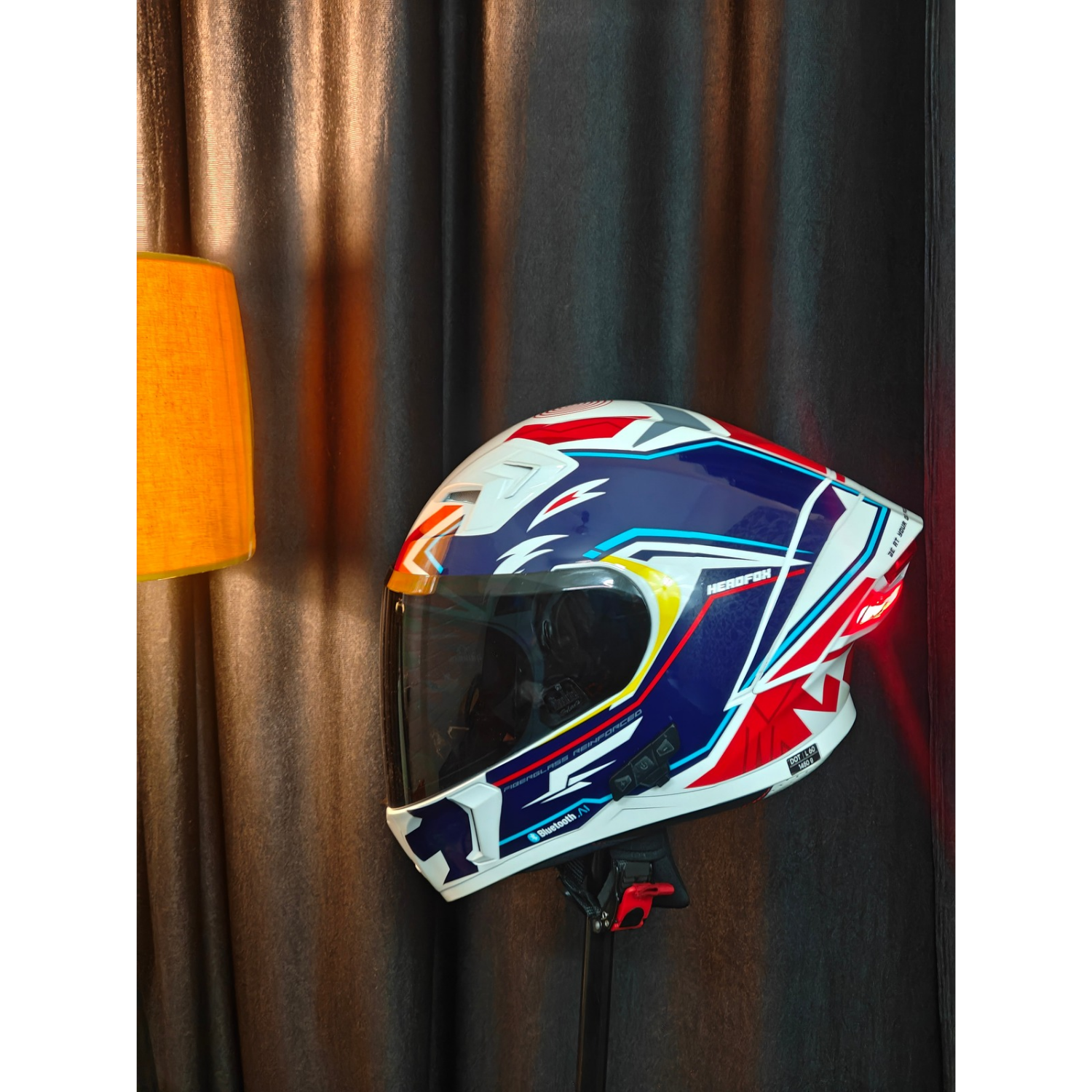 Tarmac Smart Bluetooth Full Face Helmet For Bike DOT & ISI Certified