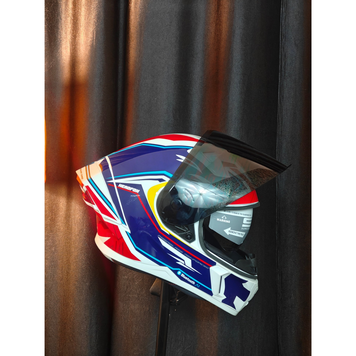Tarmac Smart Bluetooth Full Face Helmet For Bike DOT & ISI Certified